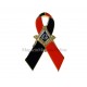 Pin Masonic Charity - Funda Negru+Rosu 