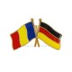 Insigna Drapel Romania - Germania