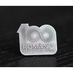 Insigna Centenar Tombac ROMANIA 100 PIN526
