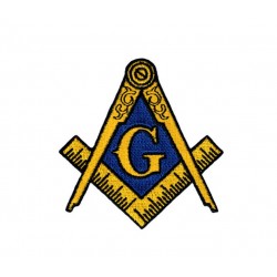 Simbol Masonic Autoadeziv din Material Textil G Arm Patch MM654