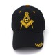 Șapcă mason - negră cu galben