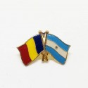Insigna Drapel Romania - Drapel  Argentina PIN524