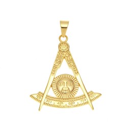 Pandantiv masonic Auriu - Simbol Solar - MM740