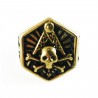Inel Masonic Auriu - Cap de Mort