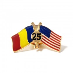 Insigna Drapel Romania Drapel Statele Unite ale Americii