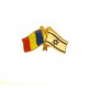 Insigna Drapel Romaniei + Drapel Israel 
