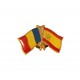 Insigna Drapel Romaniei  Drapel Spania